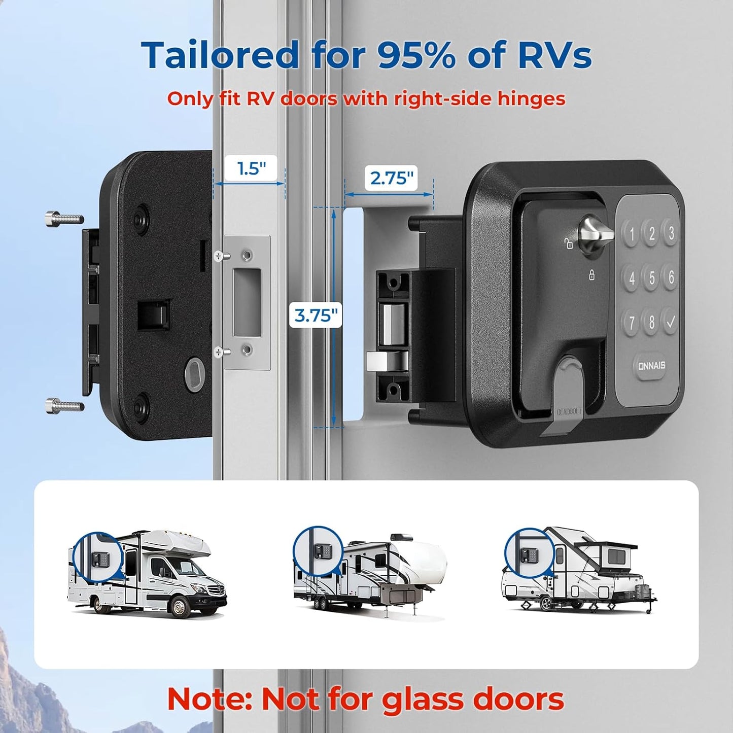 RV Door Lock Replacement – RV Keyless Entry Door Lock