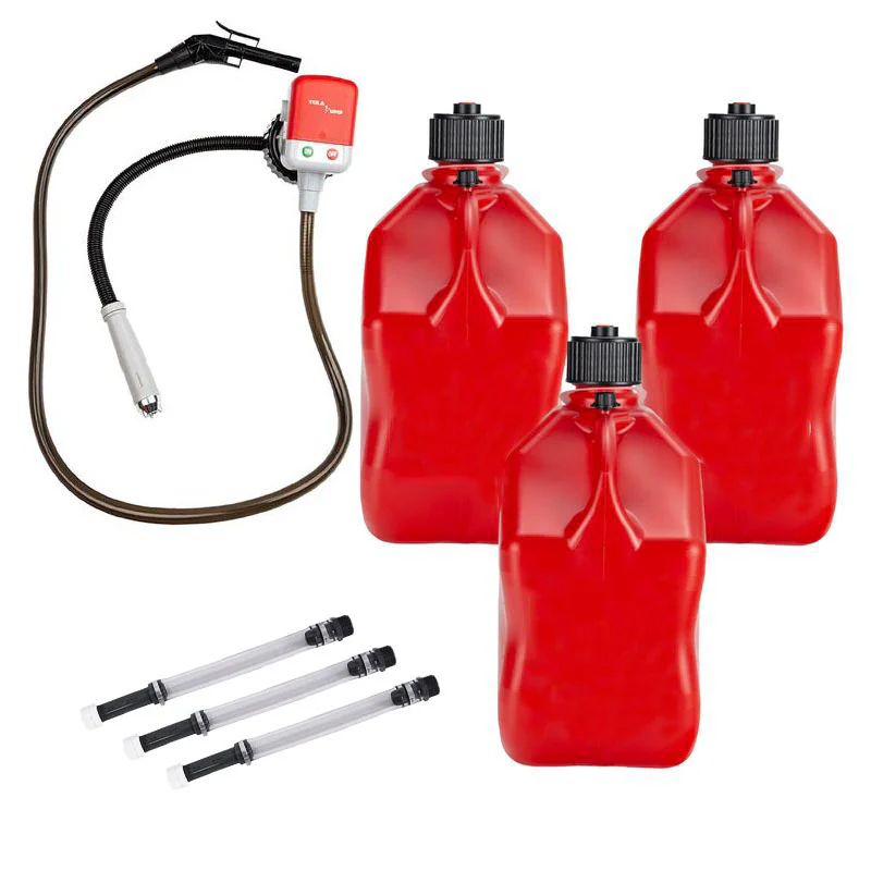 3 Pack 5.5-Gallon Square Motorsport Utility Jugs