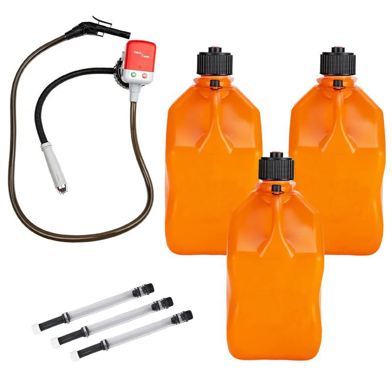 3 Pack 5.5-Gallon Square Motorsport Utility Jugs