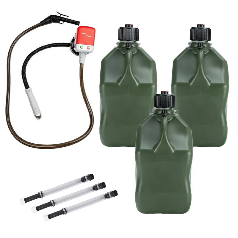 3 Pack 5.5-Gallon Square Motorsport Utility Jugs